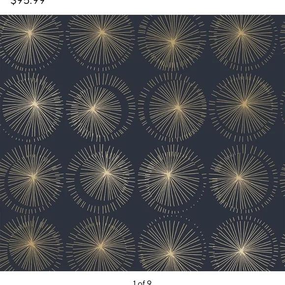 Potterybarn Tempaper Goodbye Moon in Midnight New 1 roll - Picture 2 of 9